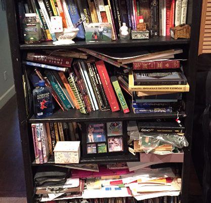 18-shelves-before-organizing Book Shelves Organization